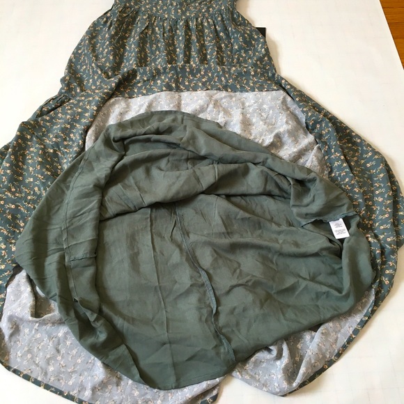 Lulu's Floral Maxi Dress in Green and Cream - Picture 13 of 16